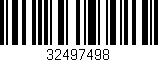 Código de barras (EAN, GTIN, SKU, ISBN): '32497498'