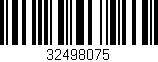 Código de barras (EAN, GTIN, SKU, ISBN): '32498075'