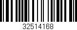 Código de barras (EAN, GTIN, SKU, ISBN): '32514168'