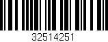 Código de barras (EAN, GTIN, SKU, ISBN): '32514251'