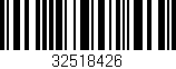 Código de barras (EAN, GTIN, SKU, ISBN): '32518426'