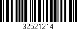 Código de barras (EAN, GTIN, SKU, ISBN): '32521214'