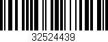 Código de barras (EAN, GTIN, SKU, ISBN): '32524439'