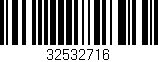 Código de barras (EAN, GTIN, SKU, ISBN): '32532716'