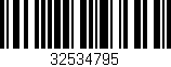 Código de barras (EAN, GTIN, SKU, ISBN): '32534795'