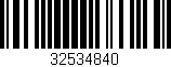 Código de barras (EAN, GTIN, SKU, ISBN): '32534840'