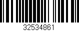 Código de barras (EAN, GTIN, SKU, ISBN): '32534861'