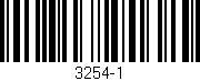 Código de barras (EAN, GTIN, SKU, ISBN): '3254-1'