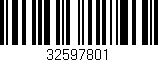 Código de barras (EAN, GTIN, SKU, ISBN): '32597801'