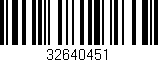 Código de barras (EAN, GTIN, SKU, ISBN): '32640451'