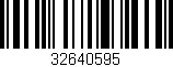 Código de barras (EAN, GTIN, SKU, ISBN): '32640595'