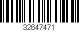 Código de barras (EAN, GTIN, SKU, ISBN): '32647471'