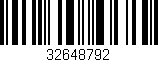 Código de barras (EAN, GTIN, SKU, ISBN): '32648792'