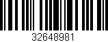 Código de barras (EAN, GTIN, SKU, ISBN): '32648981'