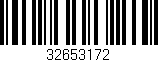 Código de barras (EAN, GTIN, SKU, ISBN): '32653172'