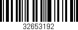 Código de barras (EAN, GTIN, SKU, ISBN): '32653192'