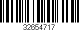 Código de barras (EAN, GTIN, SKU, ISBN): '32654717'