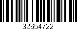 Código de barras (EAN, GTIN, SKU, ISBN): '32654722'