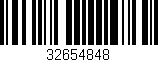 Código de barras (EAN, GTIN, SKU, ISBN): '32654848'