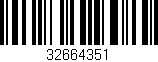 Código de barras (EAN, GTIN, SKU, ISBN): '32664351'
