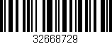Código de barras (EAN, GTIN, SKU, ISBN): '32668729'