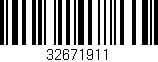 Código de barras (EAN, GTIN, SKU, ISBN): '32671911'