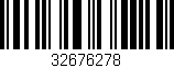 Código de barras (EAN, GTIN, SKU, ISBN): '32676278'