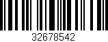 Código de barras (EAN, GTIN, SKU, ISBN): '32678542'