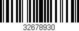 Código de barras (EAN, GTIN, SKU, ISBN): '32678930'