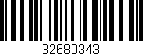 Código de barras (EAN, GTIN, SKU, ISBN): '32680343'
