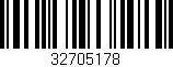 Código de barras (EAN, GTIN, SKU, ISBN): '32705178'