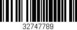Código de barras (EAN, GTIN, SKU, ISBN): '32747789'
