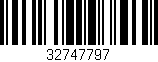 Código de barras (EAN, GTIN, SKU, ISBN): '32747797'
