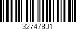 Código de barras (EAN, GTIN, SKU, ISBN): '32747801'