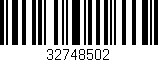 Código de barras (EAN, GTIN, SKU, ISBN): '32748502'