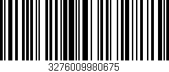 Código de barras (EAN, GTIN, SKU, ISBN): '3276009980675'