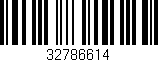 Código de barras (EAN, GTIN, SKU, ISBN): '32786614'