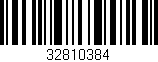 Código de barras (EAN, GTIN, SKU, ISBN): '32810384'