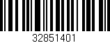Código de barras (EAN, GTIN, SKU, ISBN): '32851401'