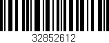 Código de barras (EAN, GTIN, SKU, ISBN): '32852612'