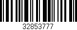 Código de barras (EAN, GTIN, SKU, ISBN): '32853777'