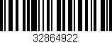Código de barras (EAN, GTIN, SKU, ISBN): '32864922'