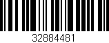Código de barras (EAN, GTIN, SKU, ISBN): '32884481'