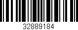 Código de barras (EAN, GTIN, SKU, ISBN): '32889184'