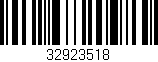 Código de barras (EAN, GTIN, SKU, ISBN): '32923518'