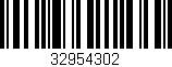 Código de barras (EAN, GTIN, SKU, ISBN): '32954302'