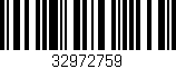 Código de barras (EAN, GTIN, SKU, ISBN): '32972759'