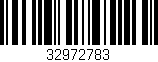 Código de barras (EAN, GTIN, SKU, ISBN): '32972783'