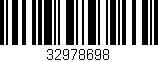 Código de barras (EAN, GTIN, SKU, ISBN): '32978698'