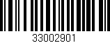 Código de barras (EAN, GTIN, SKU, ISBN): '33002901'
